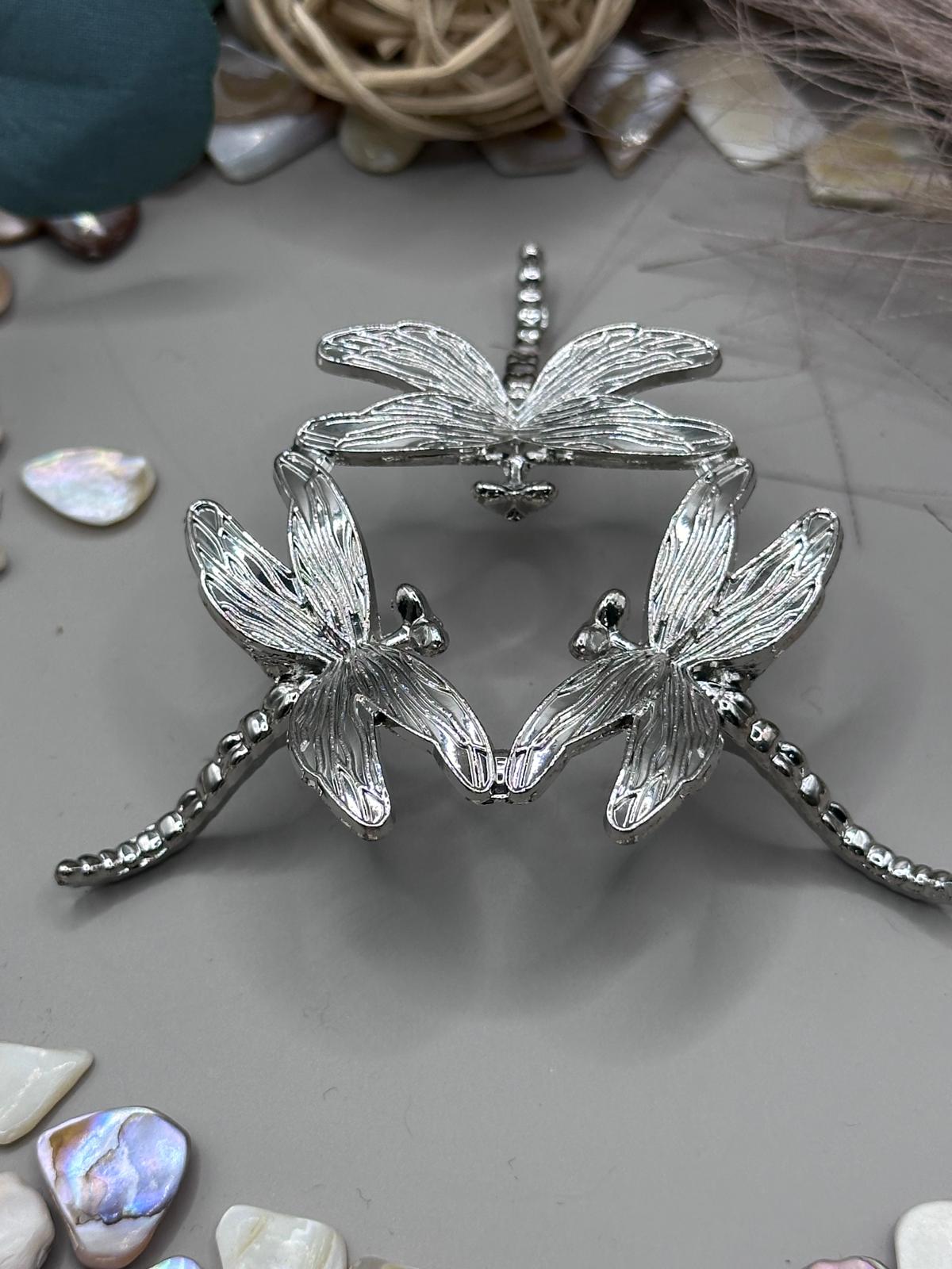 Dragonfly Sphere Stand Silver (S)