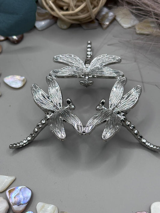 Sphere Stand Silver Dragonfly (S)