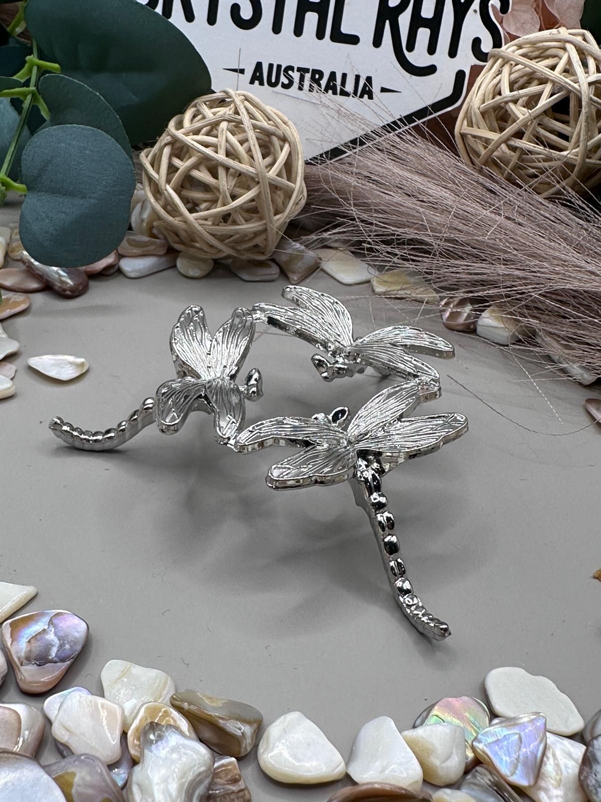 Dragonfly Sphere Stand Silver (S)
