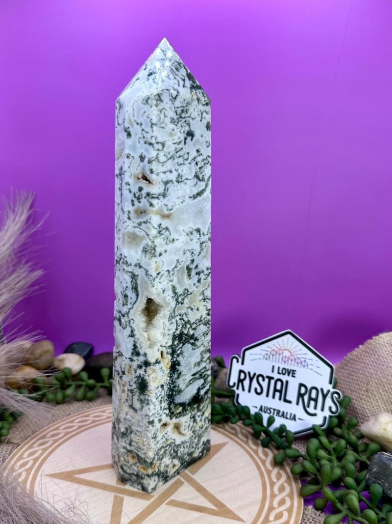 moss agate tower