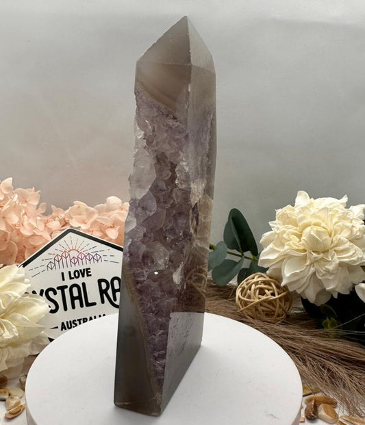 Agate + Amethyst Tower