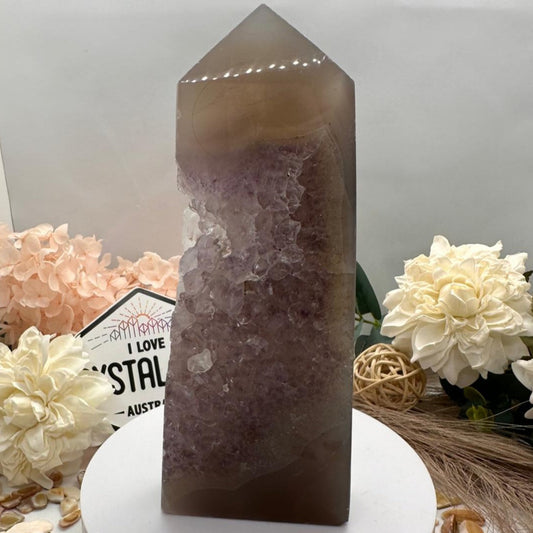 Agate + Amethyst Tower