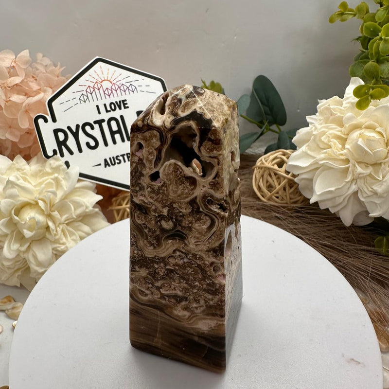 Chocolate Calcite Tower