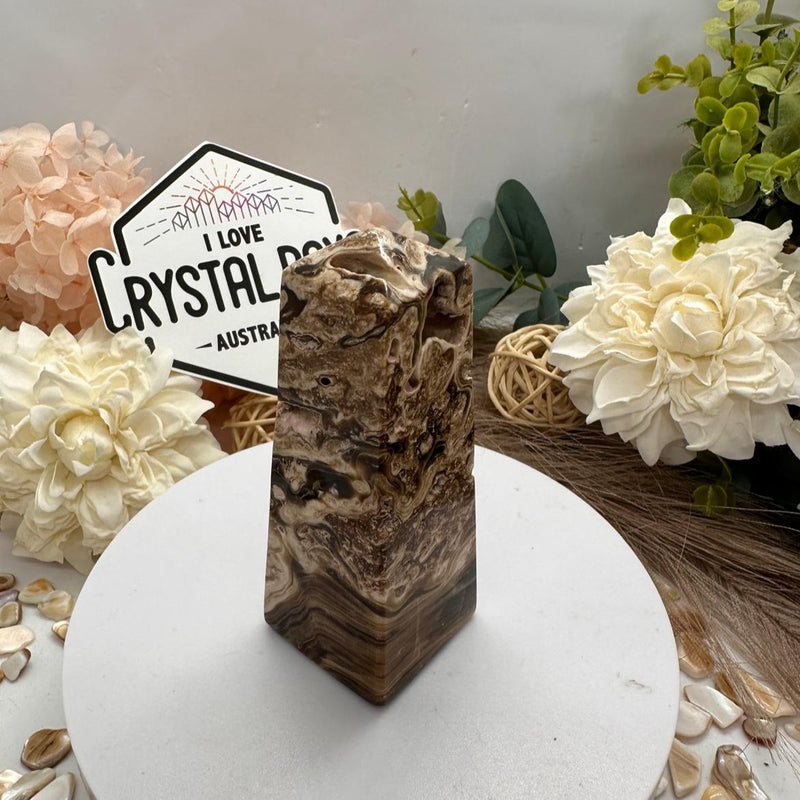 Chocolate Calcite Tower