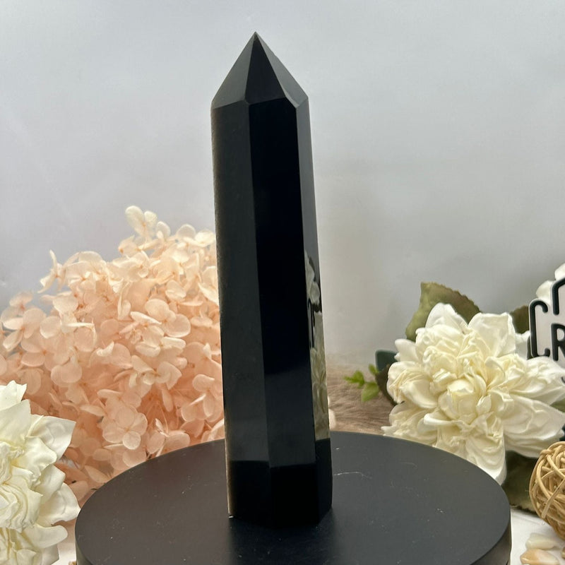 Silver Obsidian Tower 186g