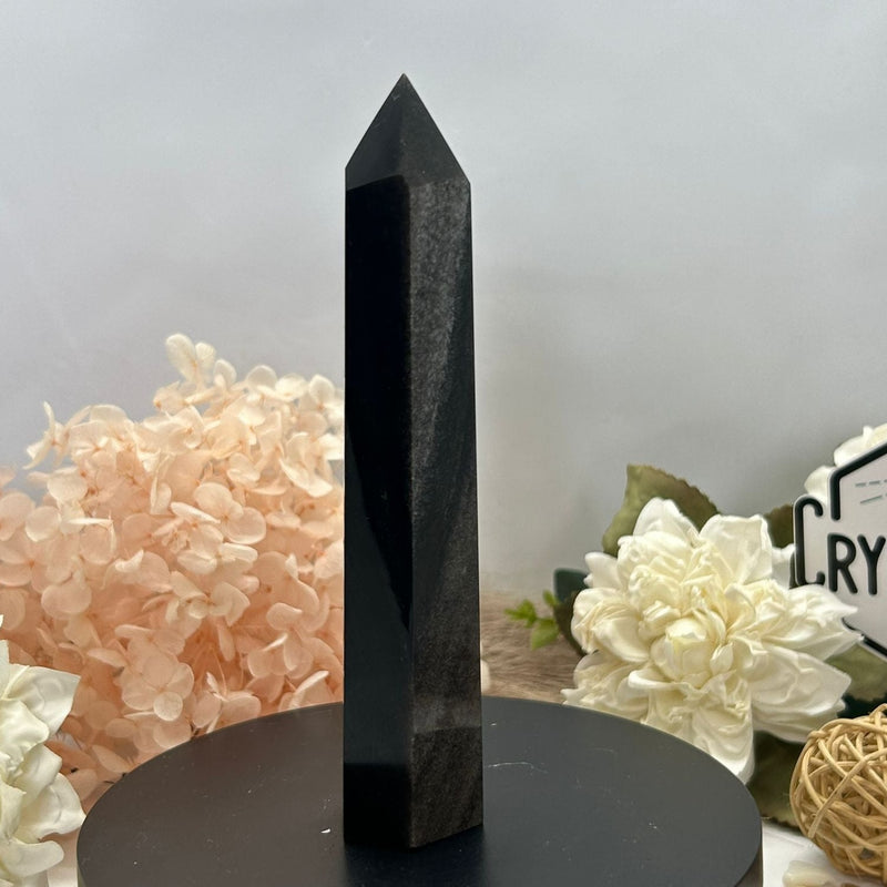 Silver Obsidian Tower 186g