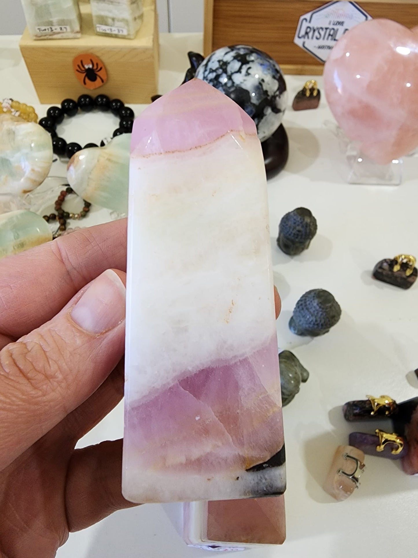 Pink Aragonite Tower