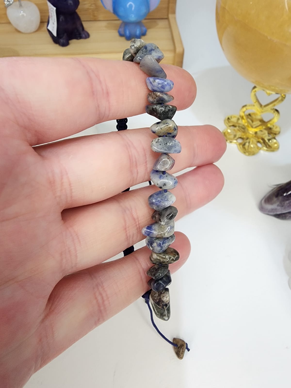 Sodalite Bracelet ~Draw String