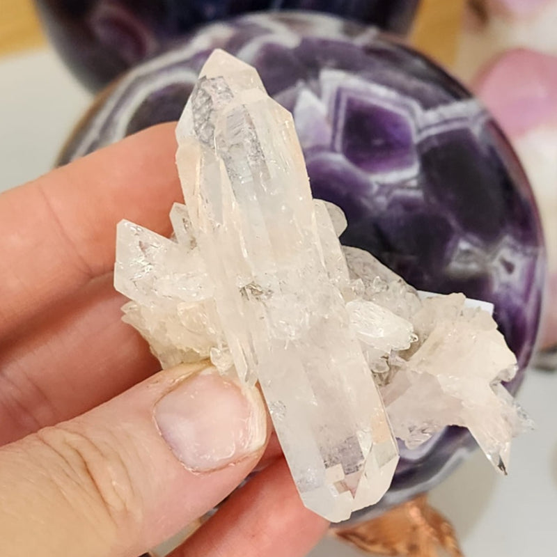 Lithium Lemurian Quartz (RARE) Brazil Cluster