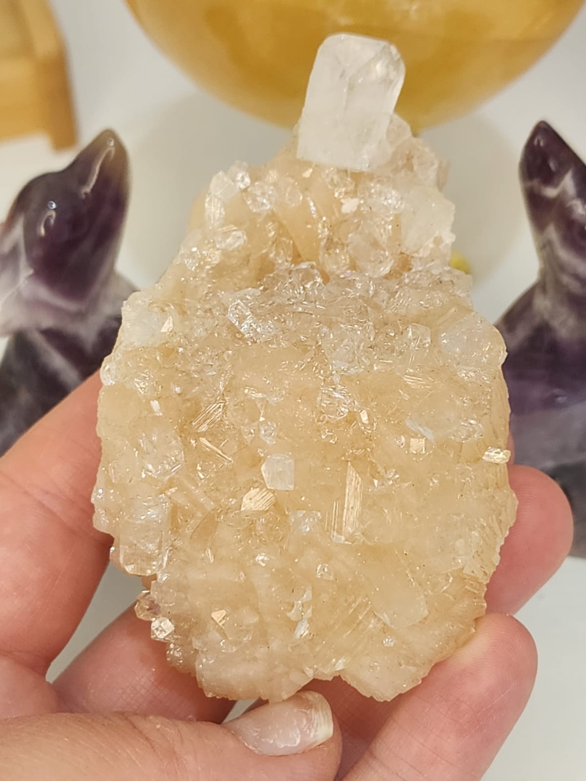 Zeolite Mineral Apophyllite + Quartz 174g
