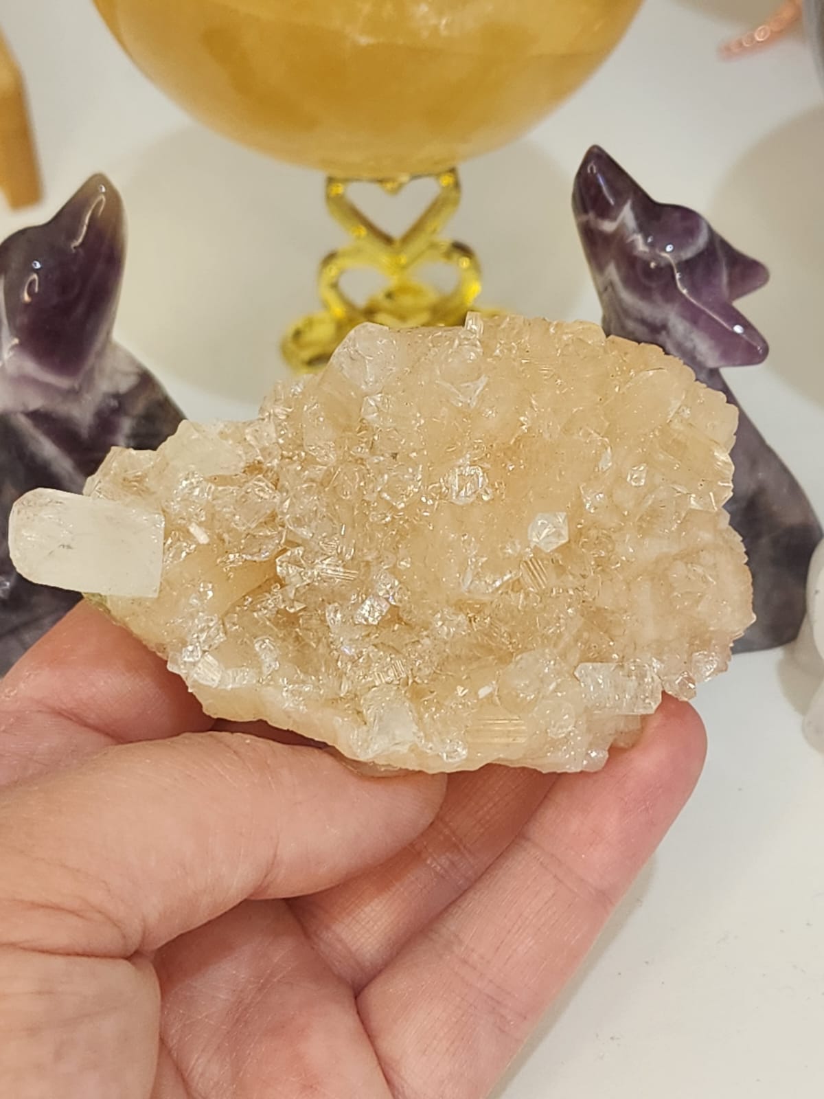 Zeolite Mineral Apophyllite + Quartz 174g