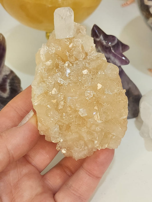 Zeolite Mineral Apophyllite + Quartz 174g
