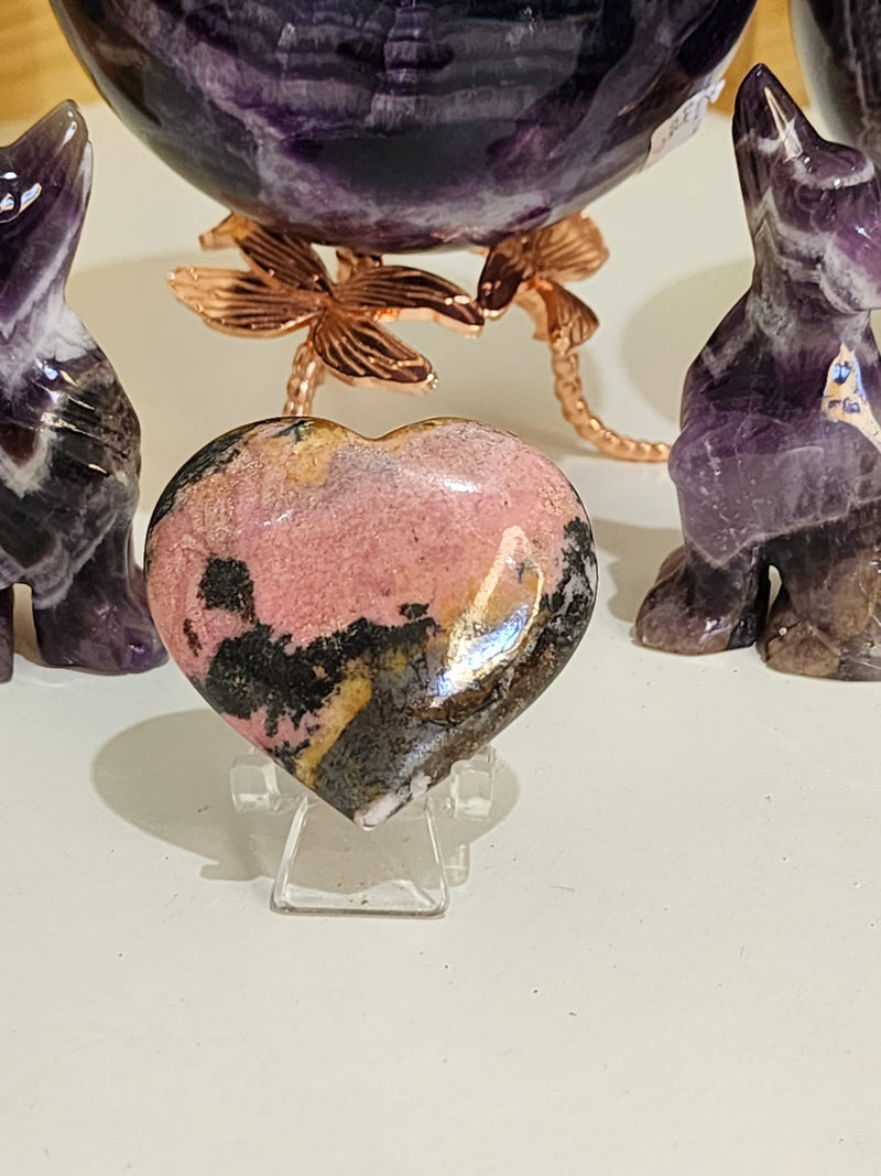 Rhodonite Heart