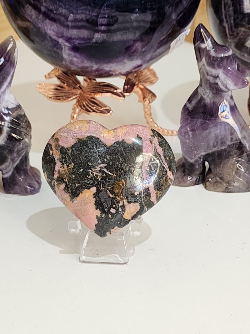 Rhodonite Heart