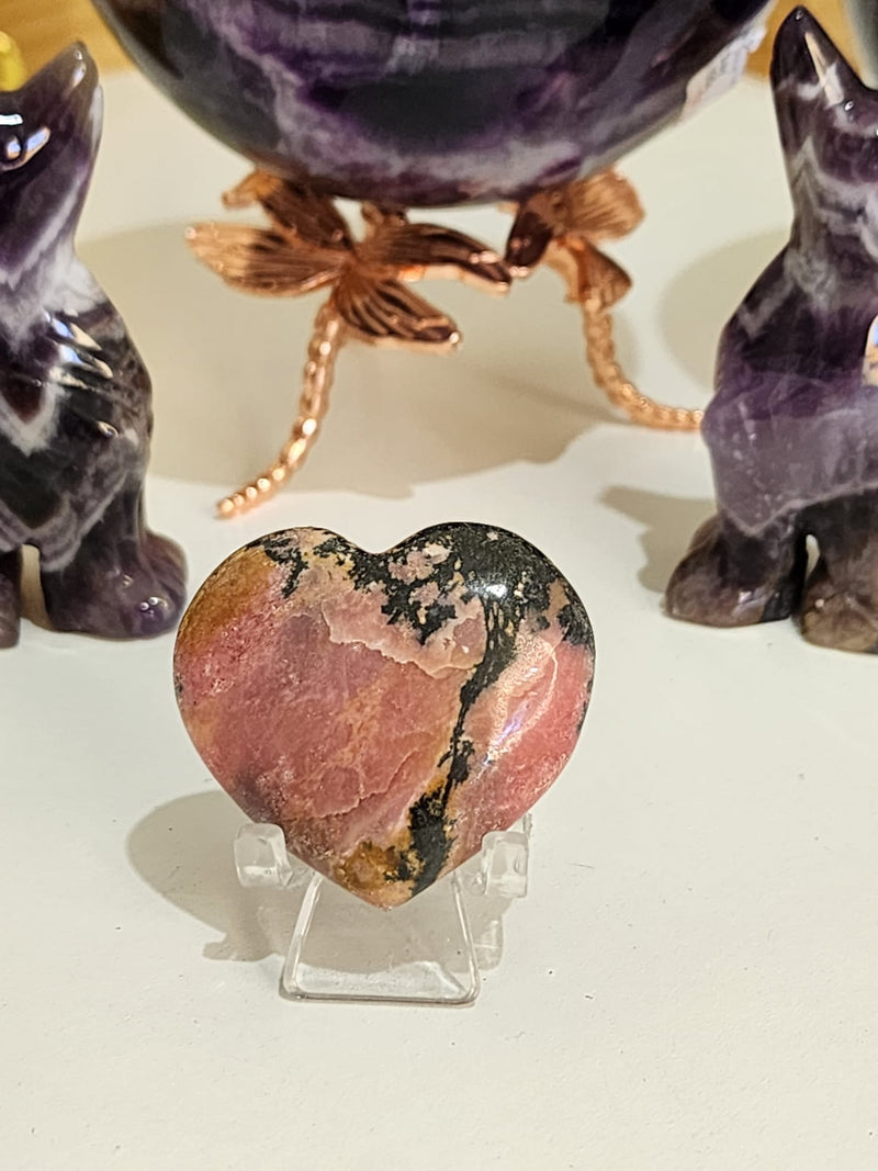 Rhodonite Heart