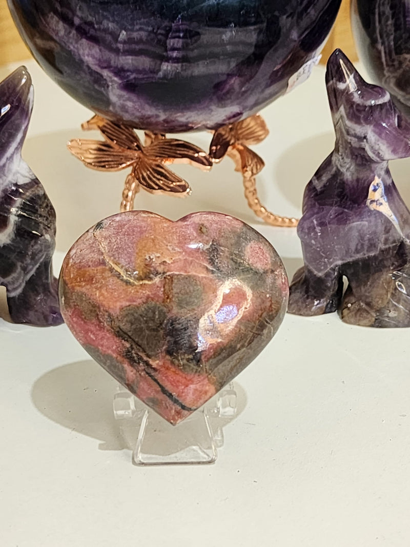 Rhodonite Heart