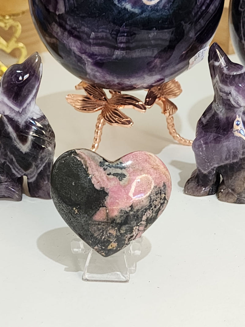 Rhodonite Heart