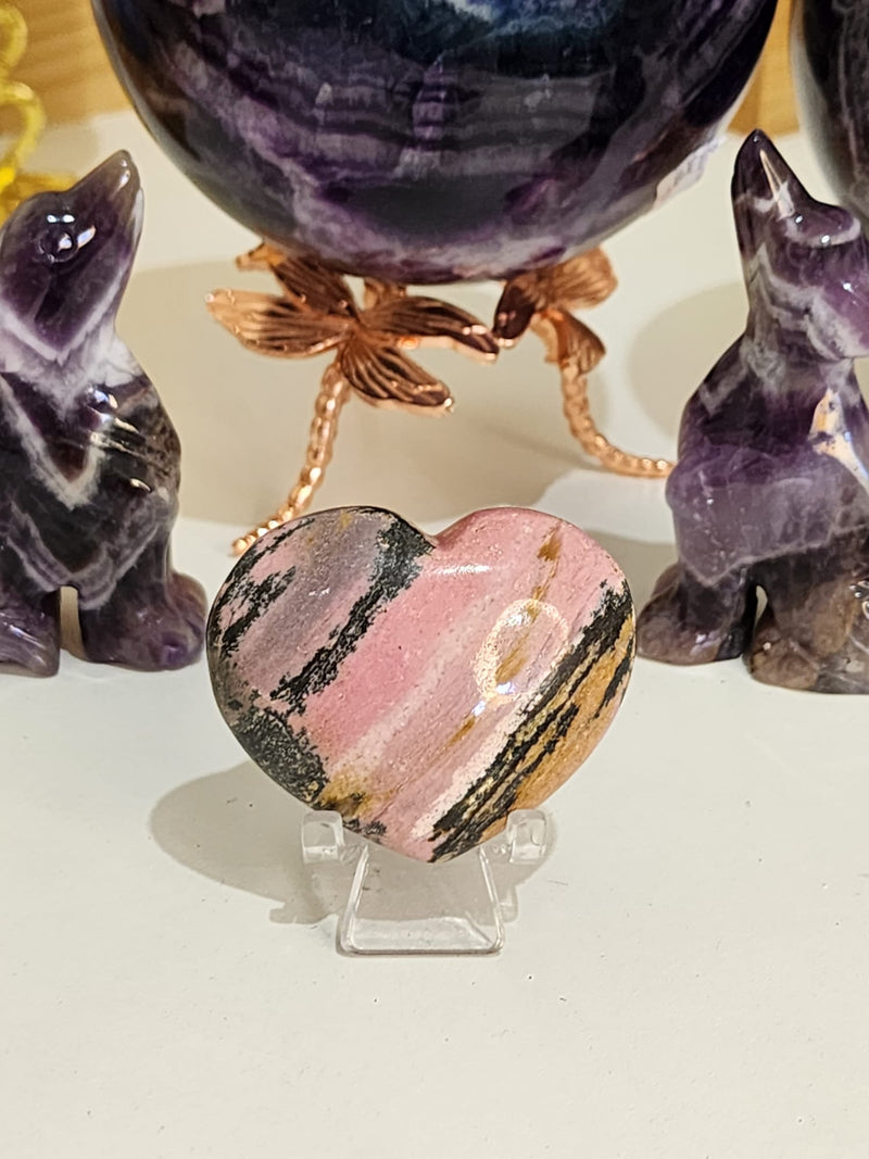 Rhodonite Heart