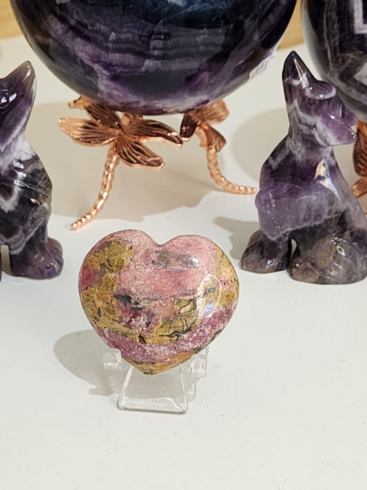 Rhodonite Heart