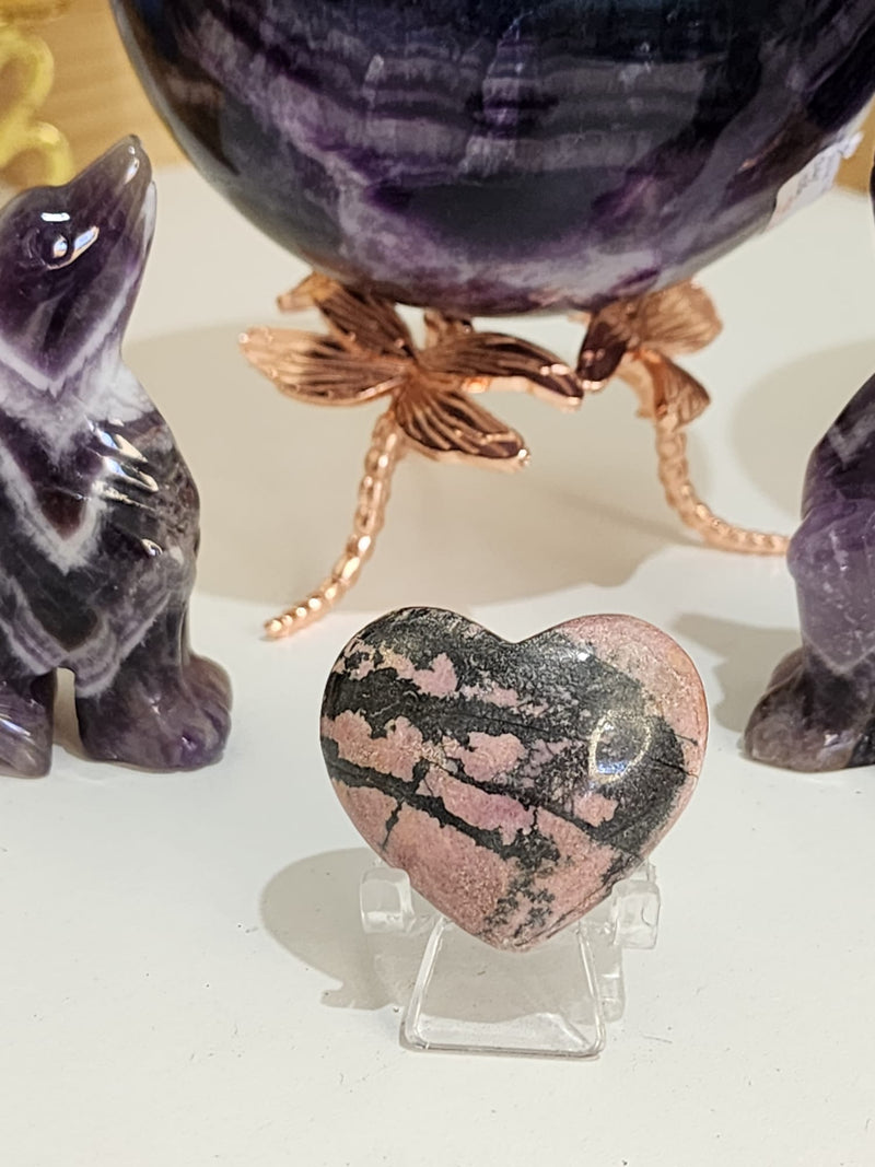 Rhodonite Heart