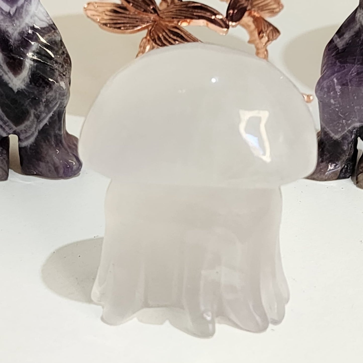White Fluorite Jelly Fish 120g