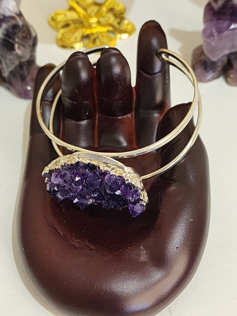 Amethyst Cluster Bracelet