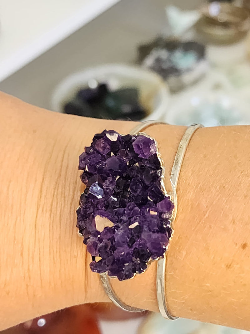 Amethyst Cluster Bracelet