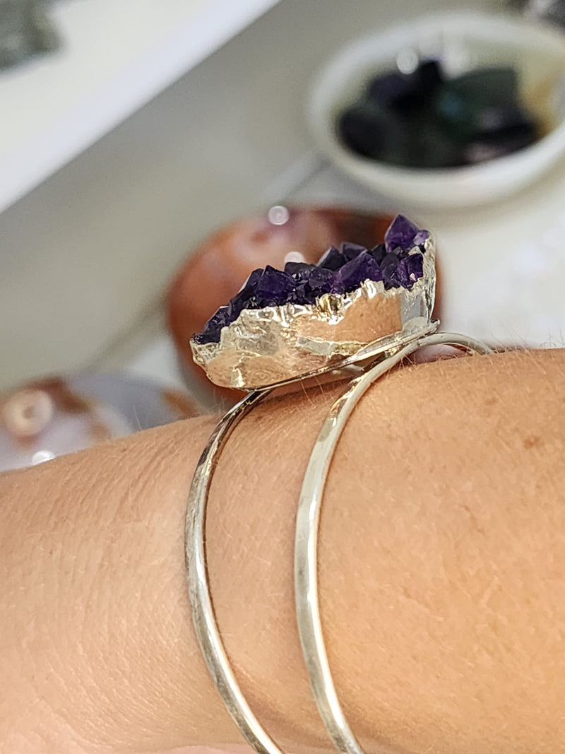 Amethyst Cluster Bracelet