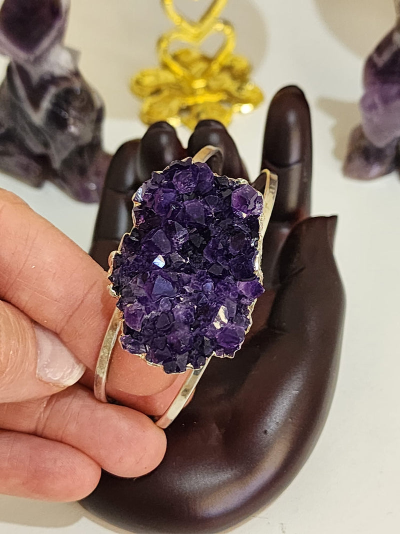 Amethyst Cluster Bracelet