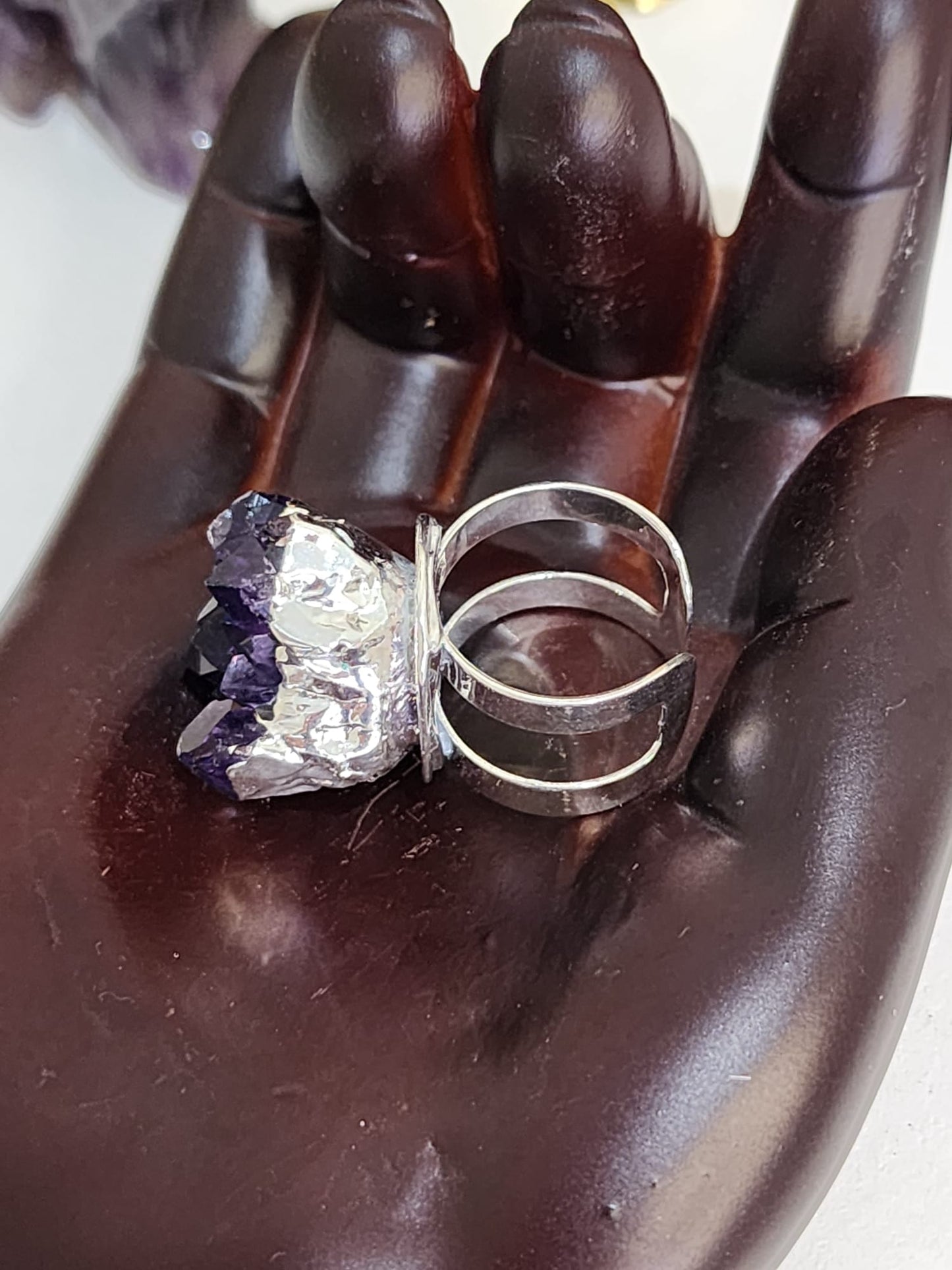 Amethyst Cluster Ring