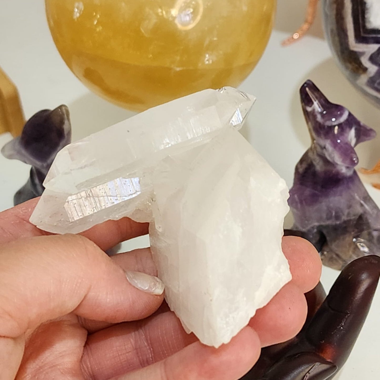 Clear Quartz Cluster 66g