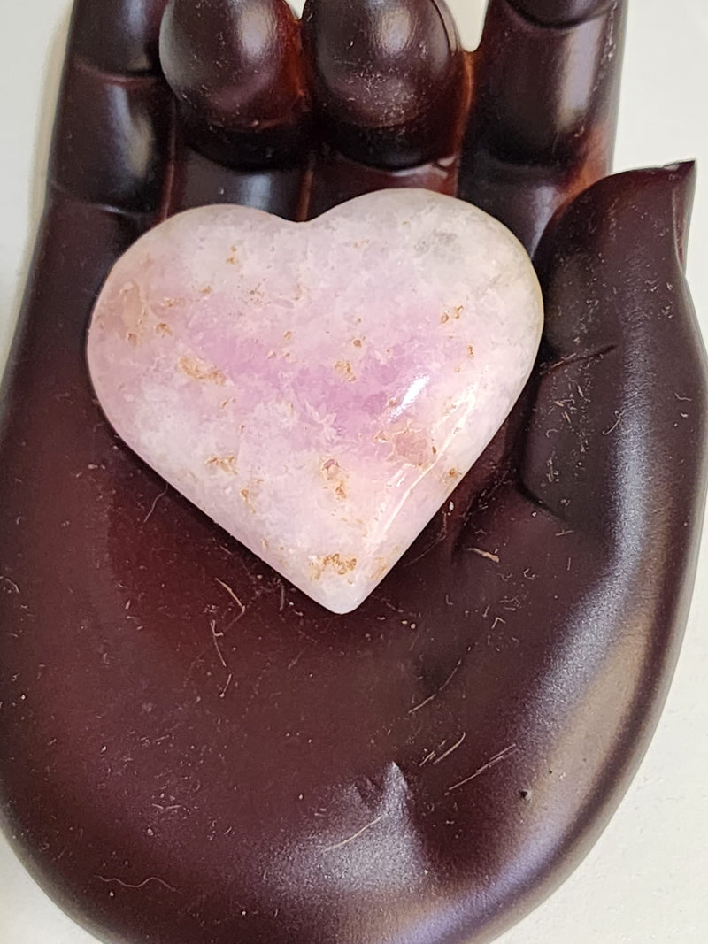 Pink Aragonite Heart