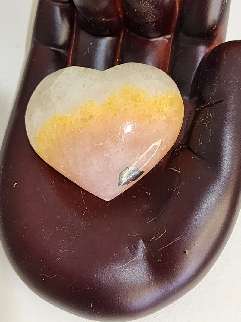 Pink Aragonite Heart