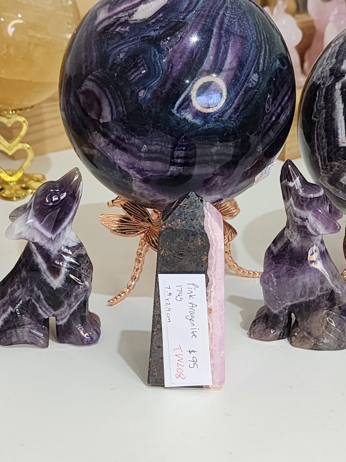 Pink Aragonite Tower