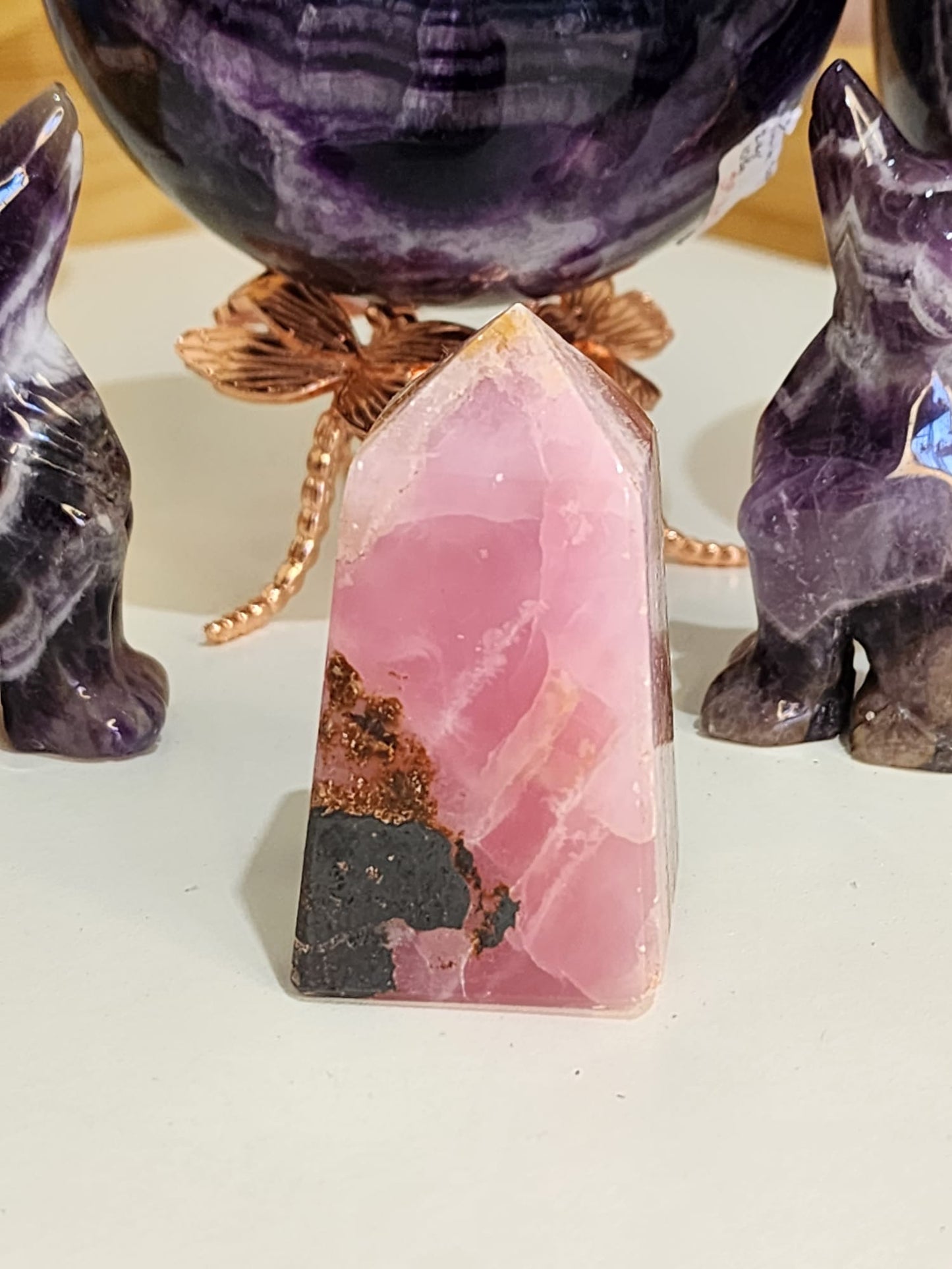 Pink Aragonite Point