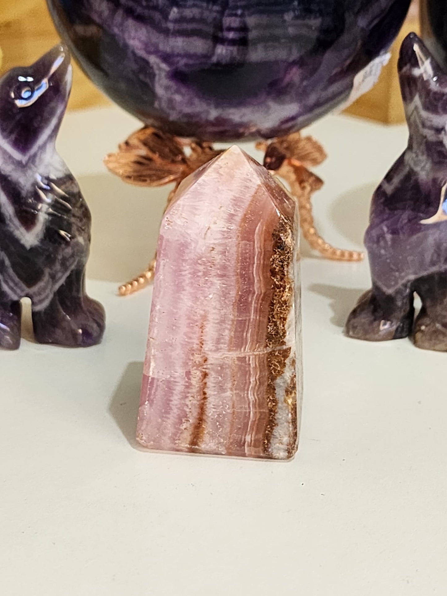 Pink Aragonite Point