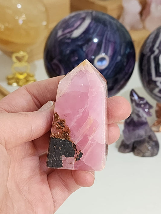 Pink Aragonite Point