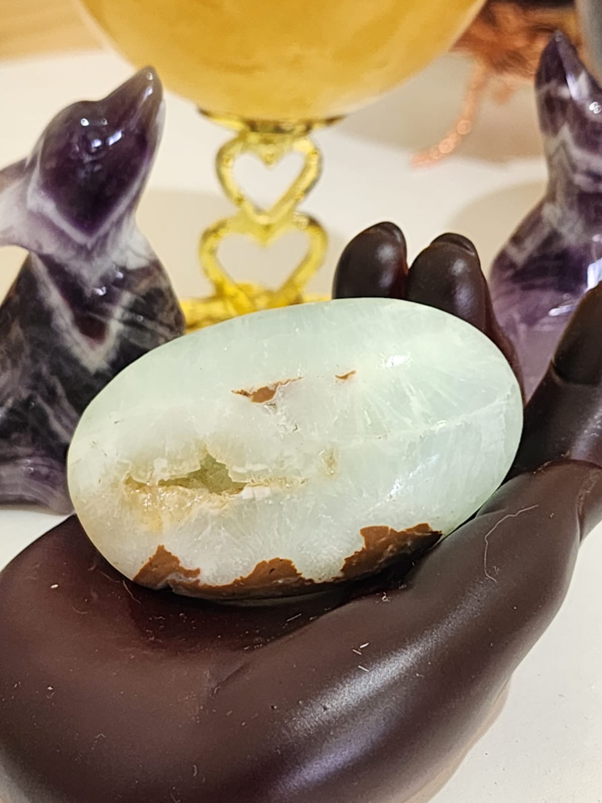 Caribbean Blue Calcite Palm