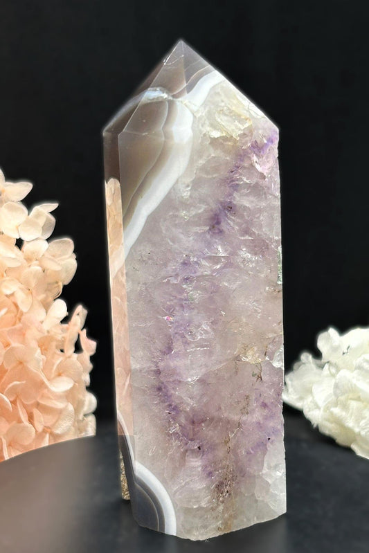 Amethyst + Agate Tower