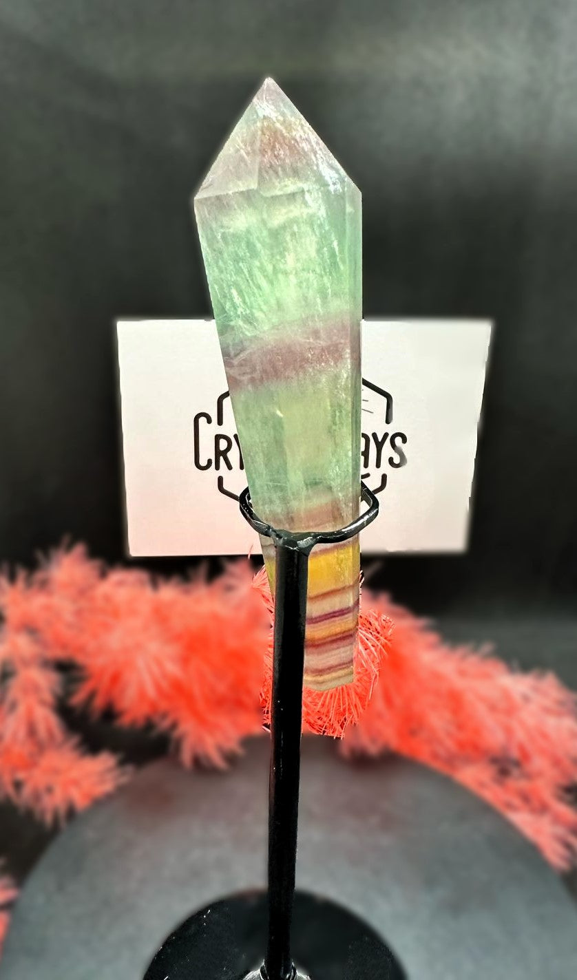 Rainbow Fluorite Wand