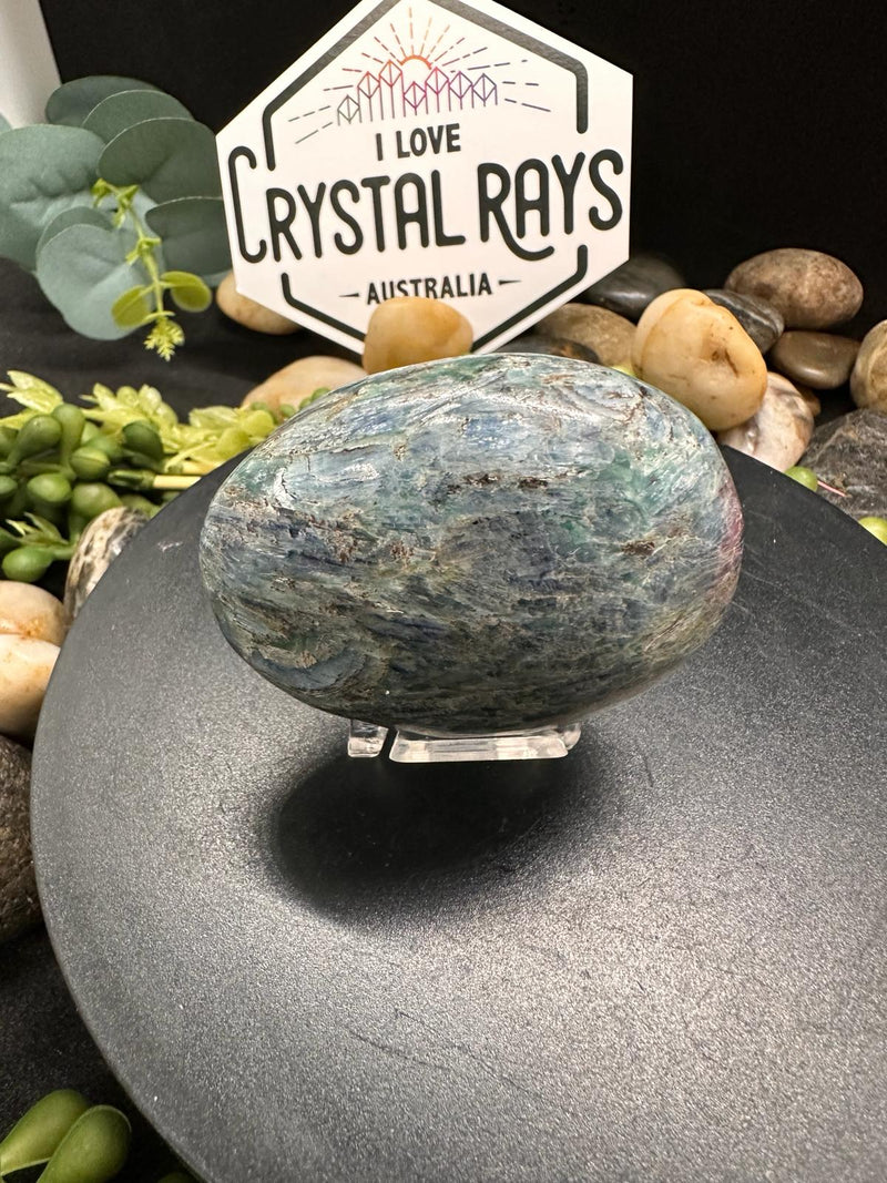 Green Kyanite Palm Stone