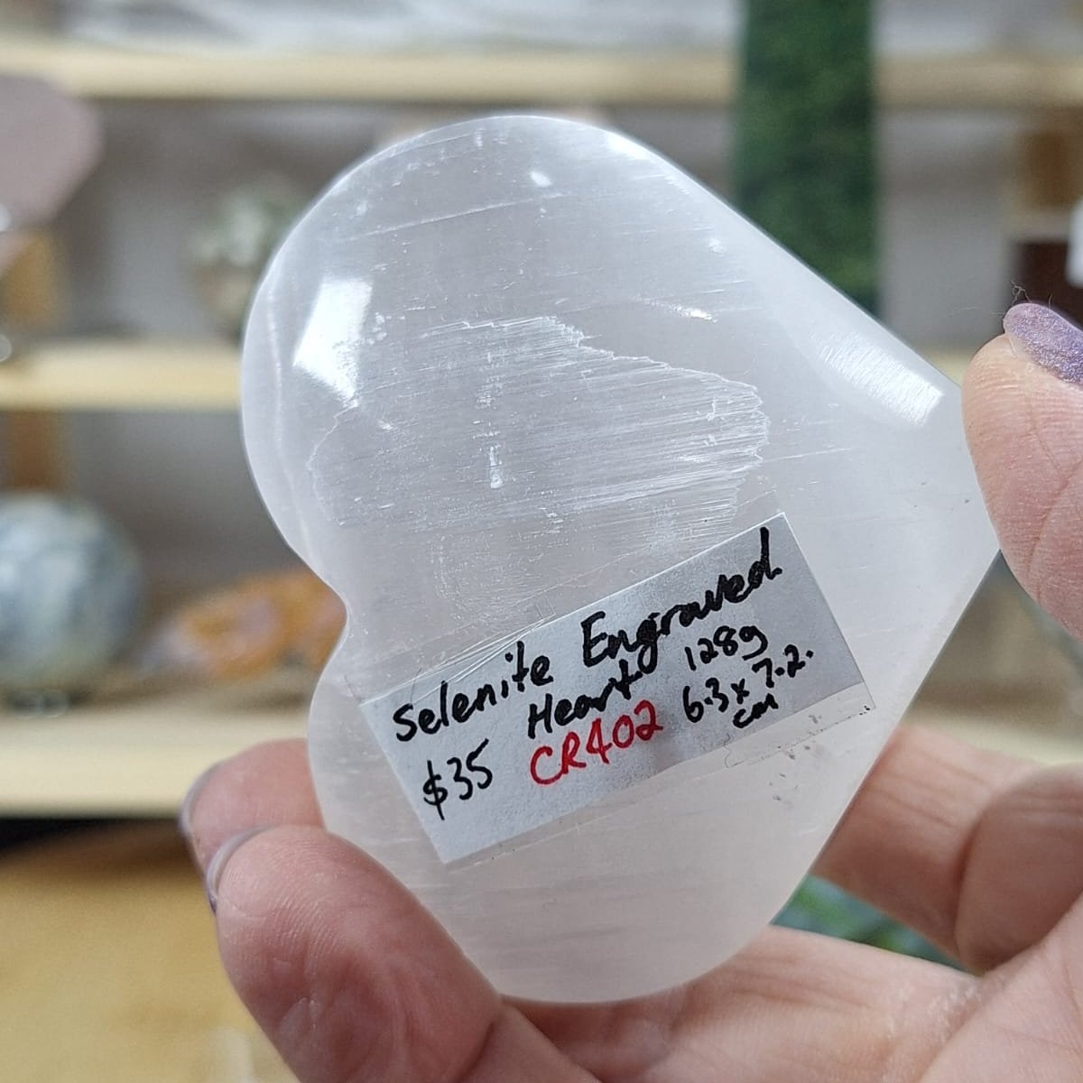 Selenite Heart