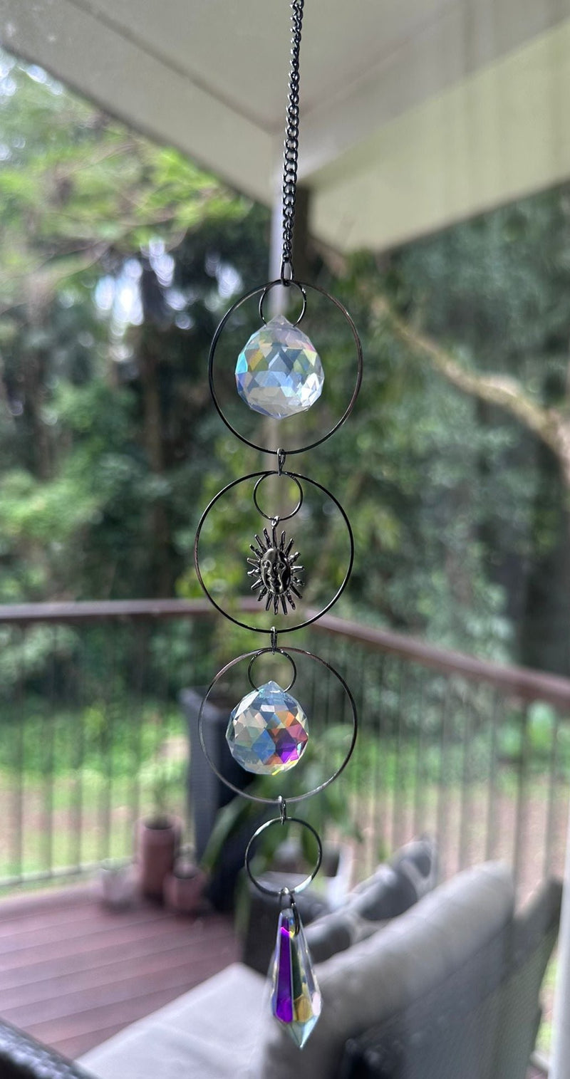 Glass Crystal suncatchers - Sparkling Silver 