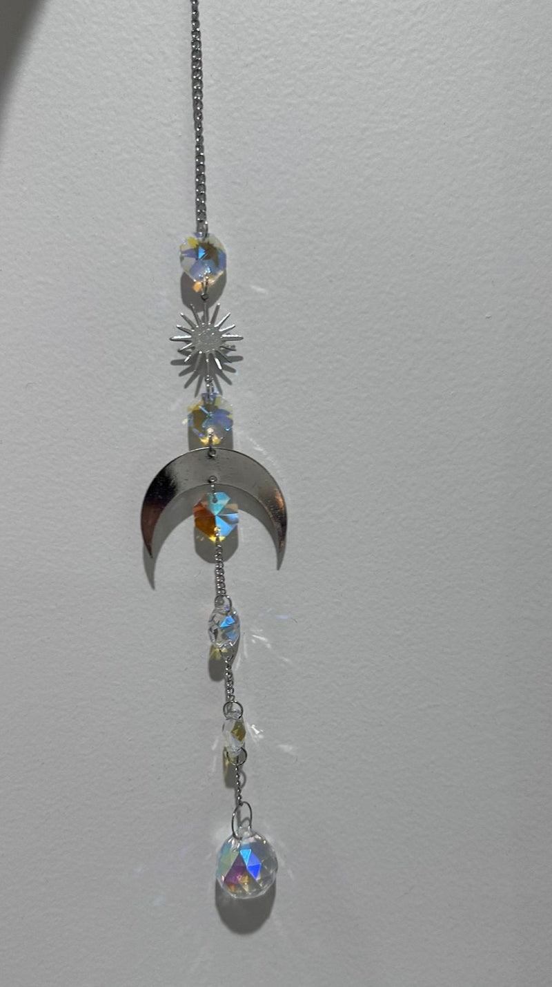 Glass Crystal suncatchers - Sparkling Silver 