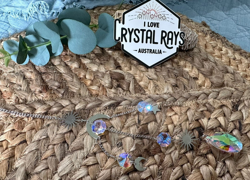 Glass Crystal suncatchers - Sparkling Silver 