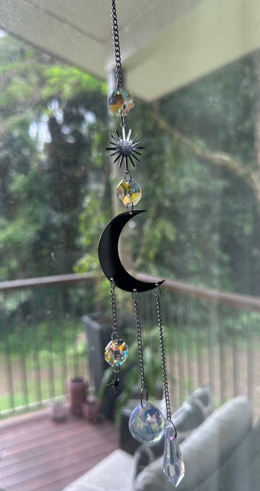 Glass Crystal ~ suncatchers Sparkling Silver #9