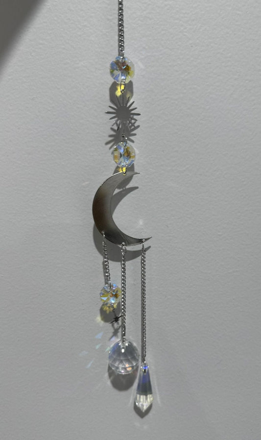 Glass Crystal ~ suncatchers Sparkling Silver #9