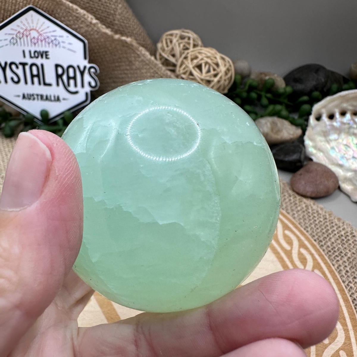 Pistachio Calcite.