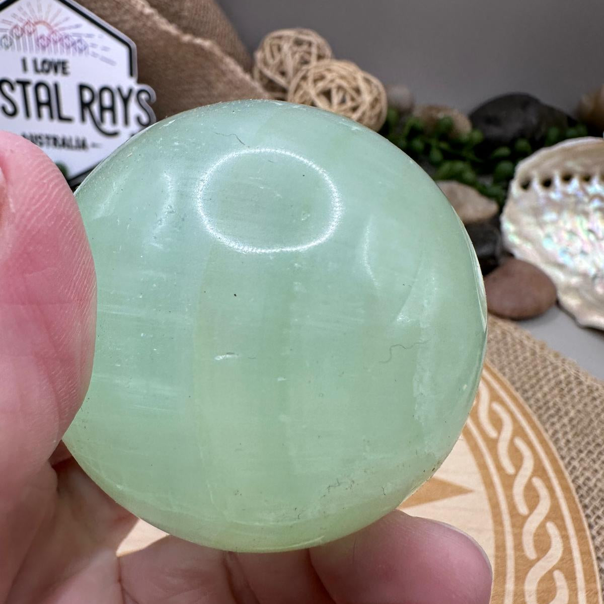 Pistachio Calcite.
