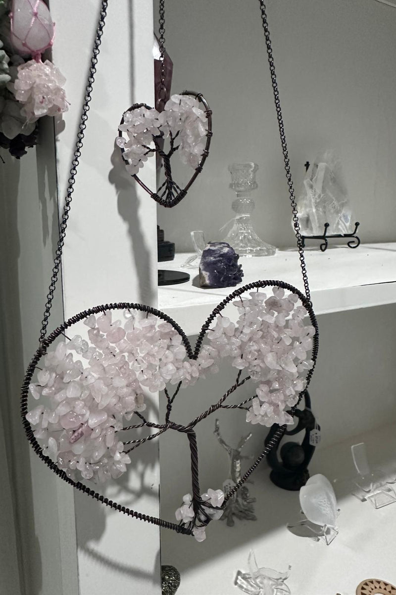 rose quartz hanger